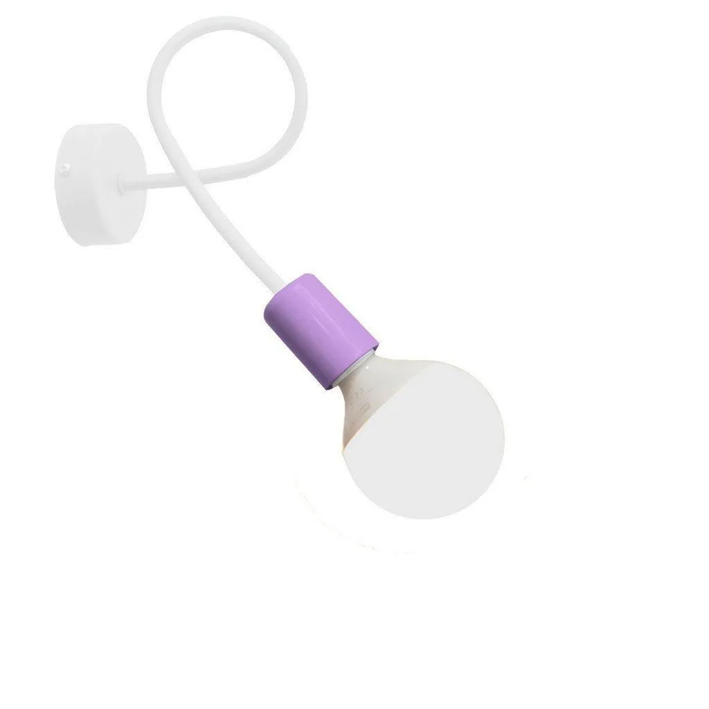 Netlighting Oxford Wall Lamp White Purple 25cm