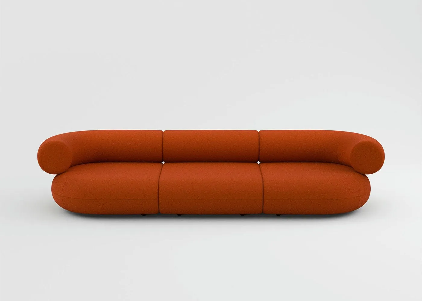 Tom Dixon Fat 3 seater Sofa in Hallingdal fabric orange 0600 1