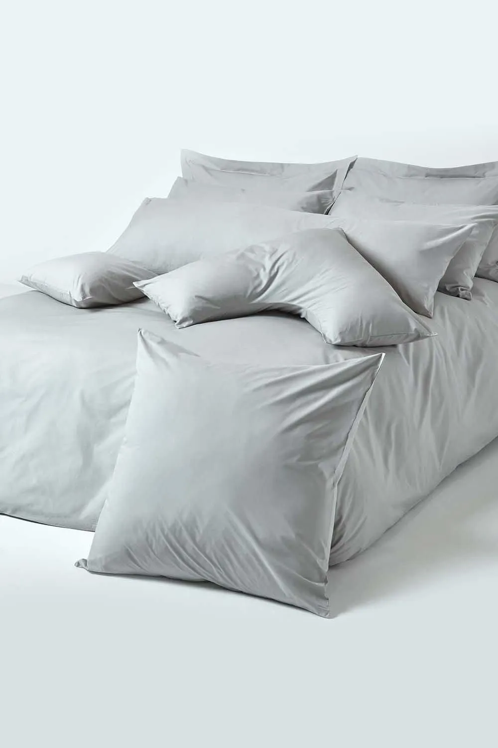 Homescapes Egyptian Cotton Housewife Body Pillowcase 200 TC in Silver 5
