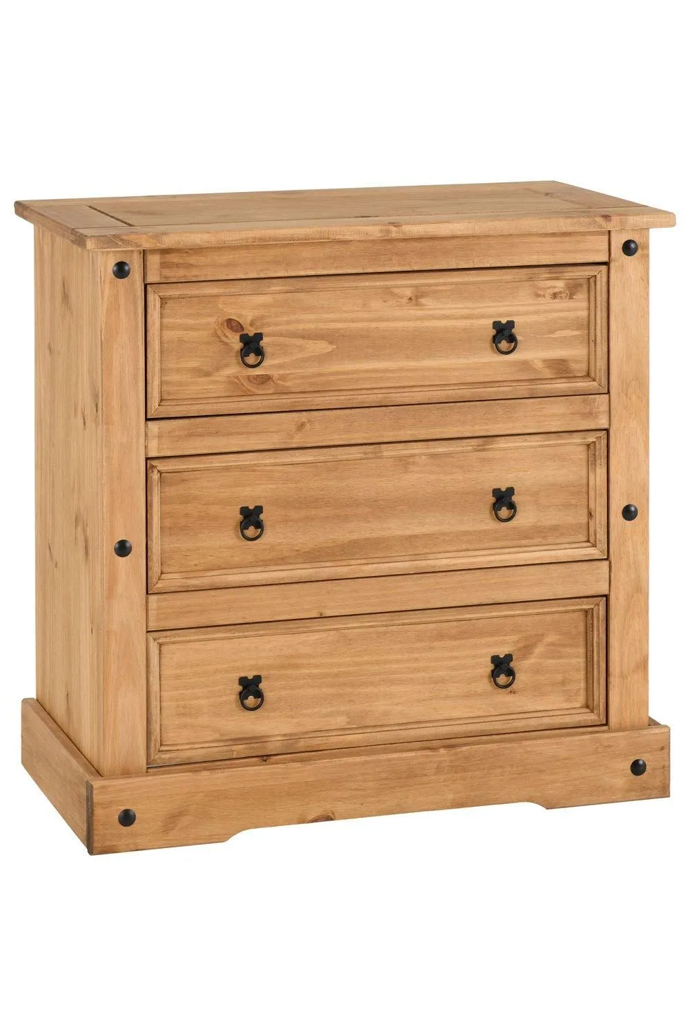 Seconique Corona 3 Drawer Chest in Natural 2