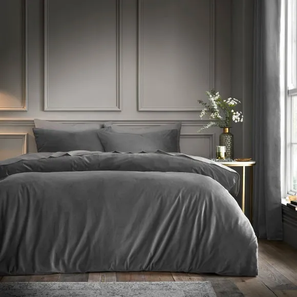 Milano Velour Duvet Cover & Pillowcase Set 1