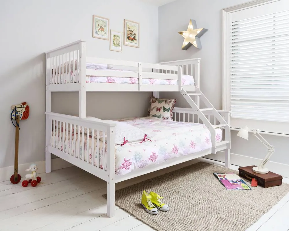 Nöa and Nani Hanna Triple Bunk Bed with Single and Double Bed in White 6
