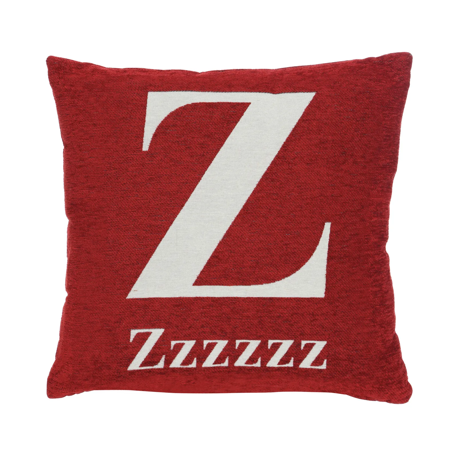 Orsina Zzzzzz Words Cushion in Red
