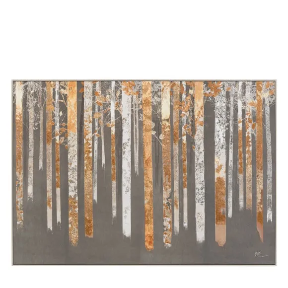 Cedar and Sage Gilded Quiet Framed Canvas