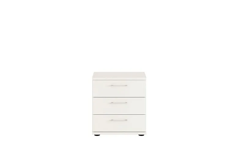 Oxford 3 Drawer Bedside Cabinet - White