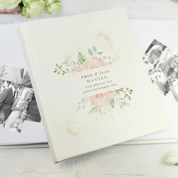 Personalised Floral Traditional Photo Album 3