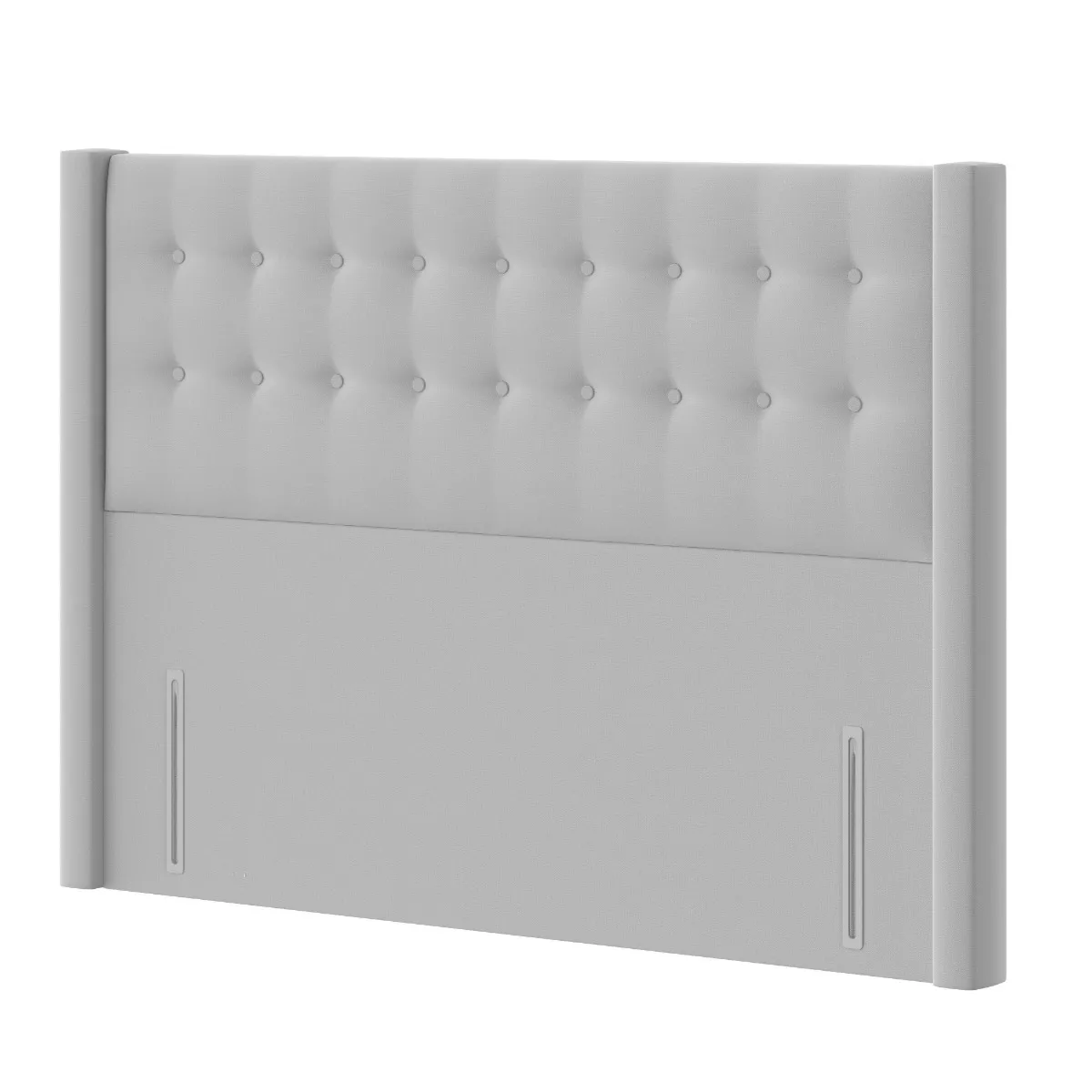 Bloomsbury Headboard, Double, Velour Charcoal