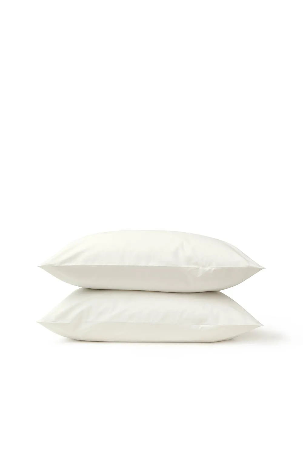 CHRISTY Pure Cotton Percale Standard Pillowcase Pair in Ivory 3
