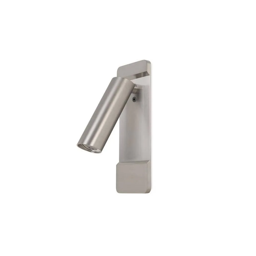 Netlighting Lire LED Wall Reading Light Satin Nickel 179lm 2700K Special Offer in Grey
