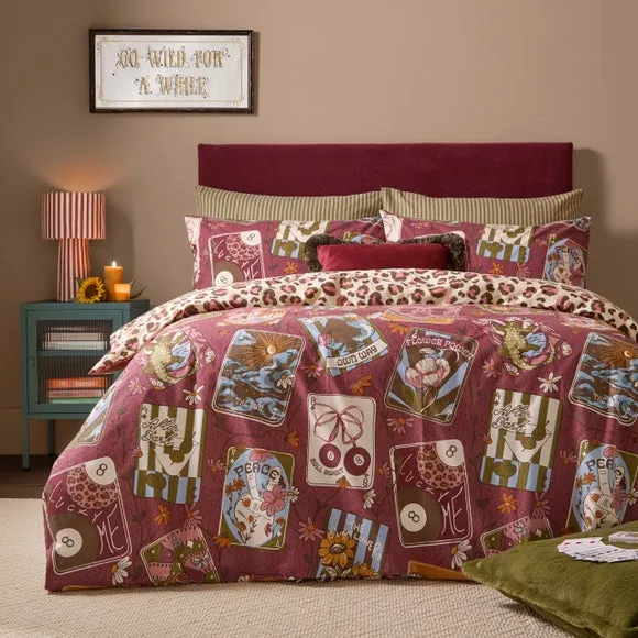 Furn. Wildcard Polycotton Duvet Cover & Pillowcase Set