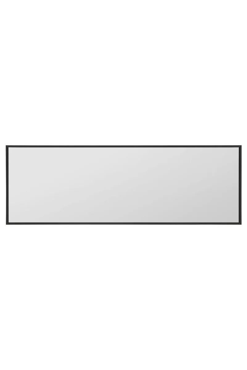 MirrorOutlet Black Aluminium Edged Wall Leaner Mirror 47" X 16" (120 X 40CM) 4