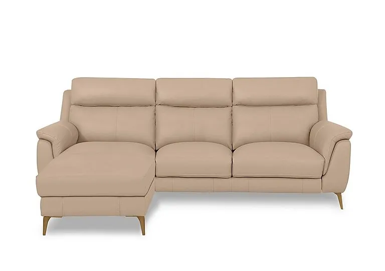 Eclipse Leather 3 Seater Left Hand Facing Chaise End Sofa - Sofas and Armchairs - In Time for Christmas