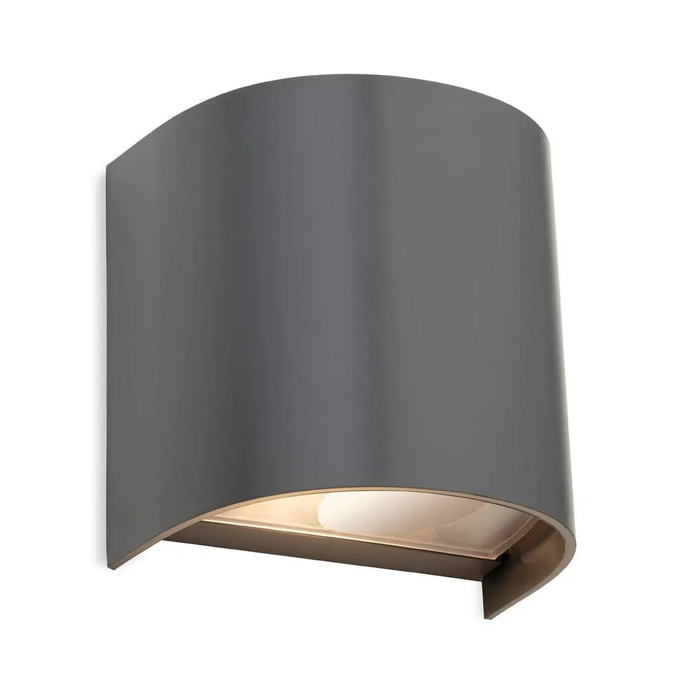Netlighting Swift Resin Single Wall Graphite IP65 in Grey