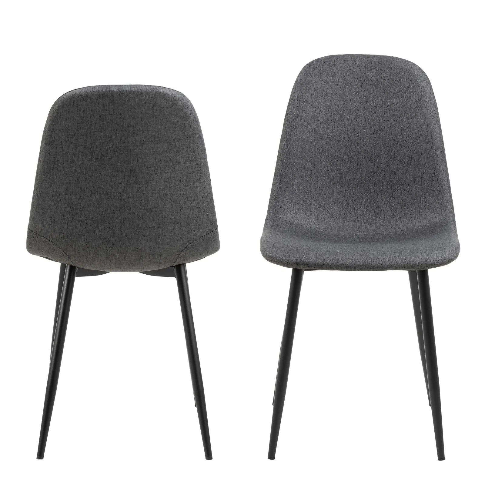 Furniture To Go Celia Dining Chair in Light Grey Set of 4 in Dark Grey 2