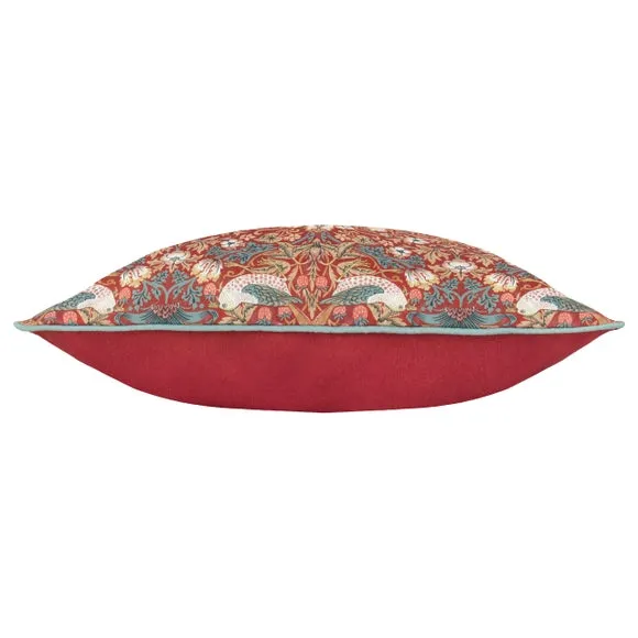 Morris & Co. Strawberry Thief Outdoor Square Cushion 4