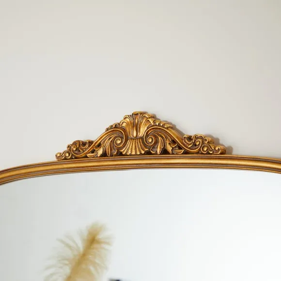 Pretty Boho Curved Full Length Leaner Mirror 2