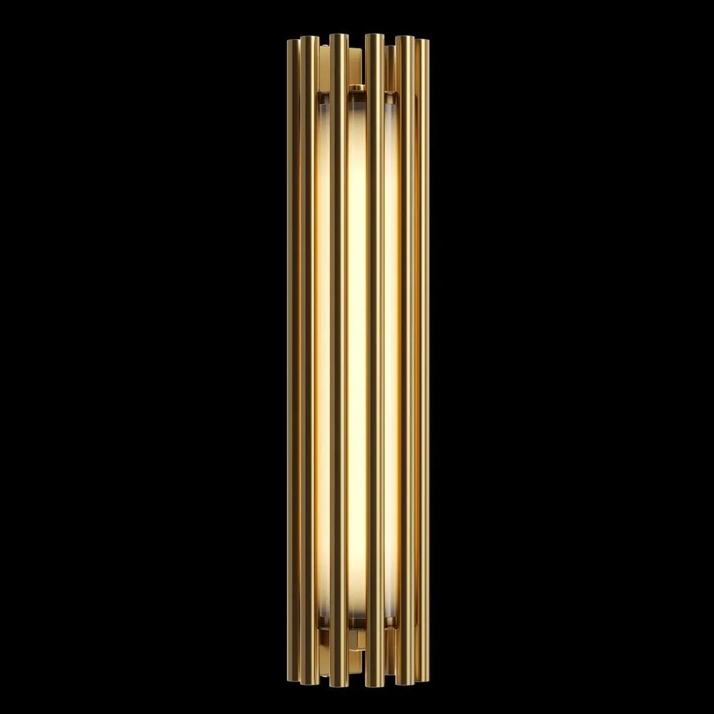Netlighting Maytoni Sonata Modern Integrated LED Wall Lamp Brass 3000K in Gold 2