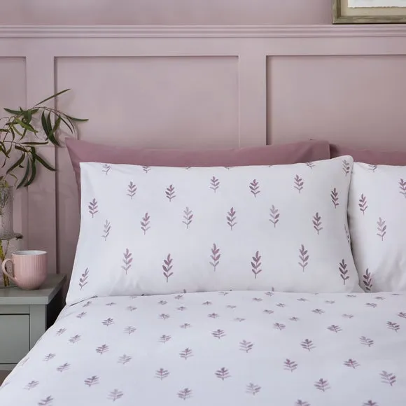 Harper Stem Floral 144 Thread Count 100% Cotton Duvet Cover & Pillowcase Set 2