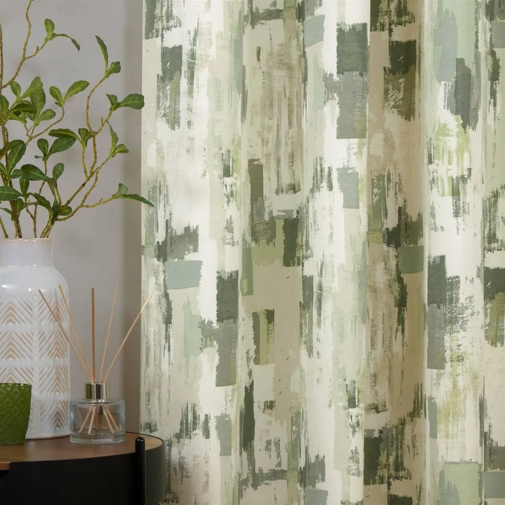 Sundour Bamford Eyelet Curtains in Green 4