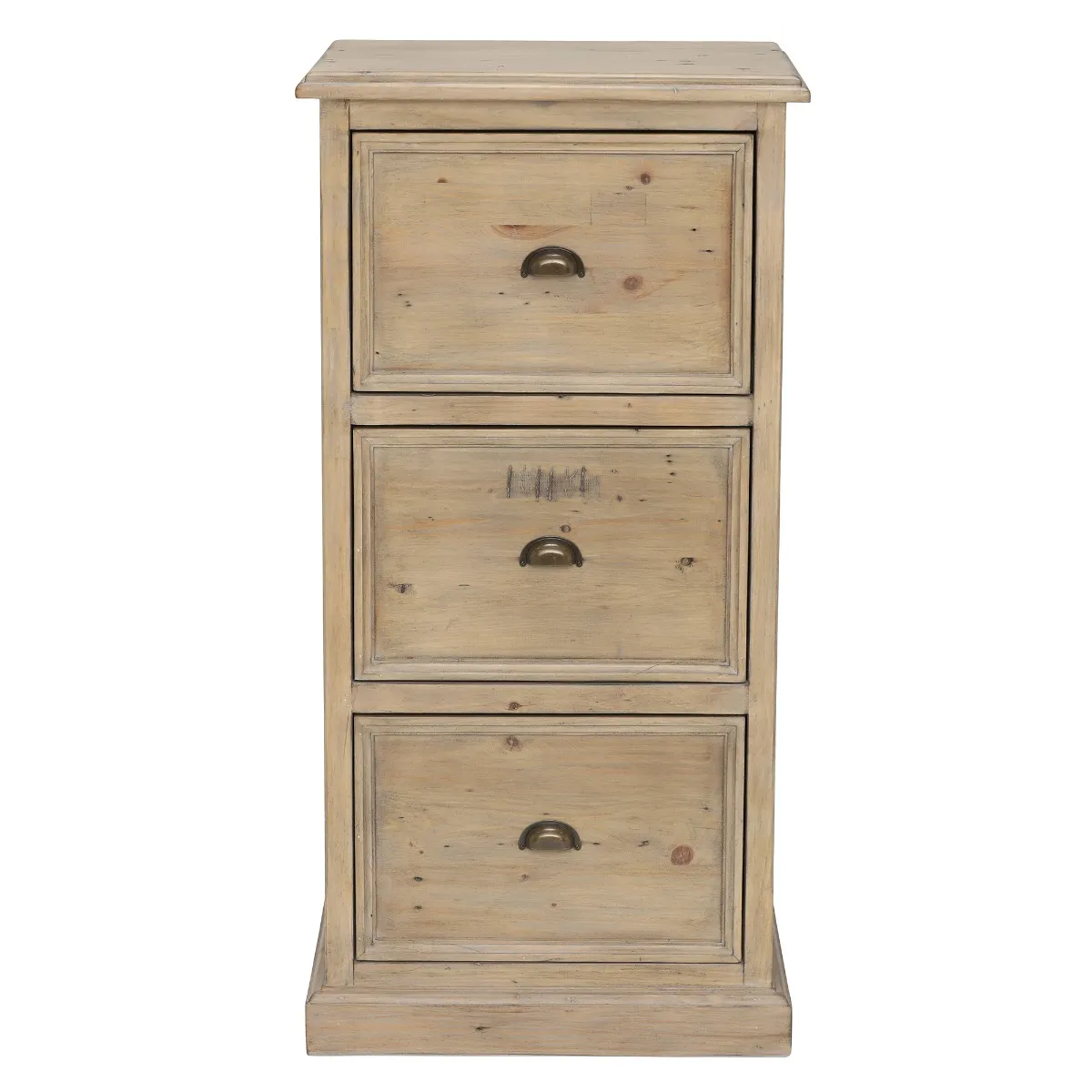 Verberie 3 Drawer Filing Cabinet, Neutral Wood | Barker & Stonehouse 3