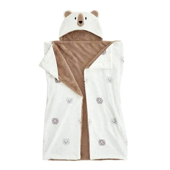 Catherine Lansfield Cosy Bear Kids Hooded Blanket 5