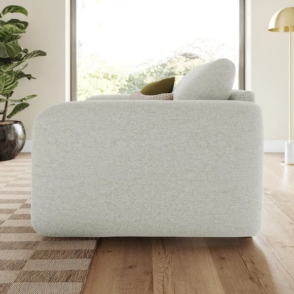 Luca Soft Chenille Snuggle Chair 2