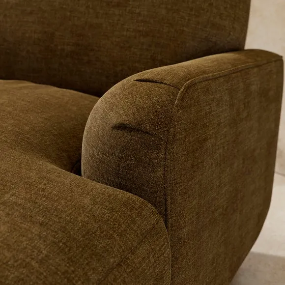 Arthur Linen Chenille Corner Chaise Sofa 3