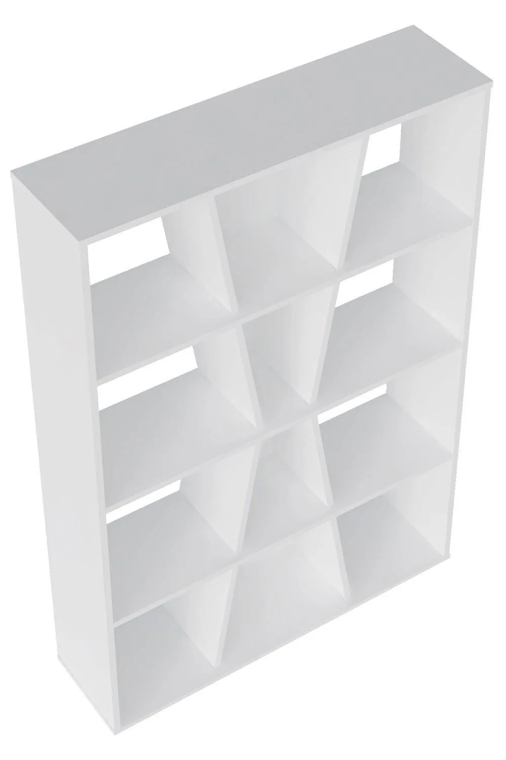 Seconique Naples Medium Bookcase in White 4