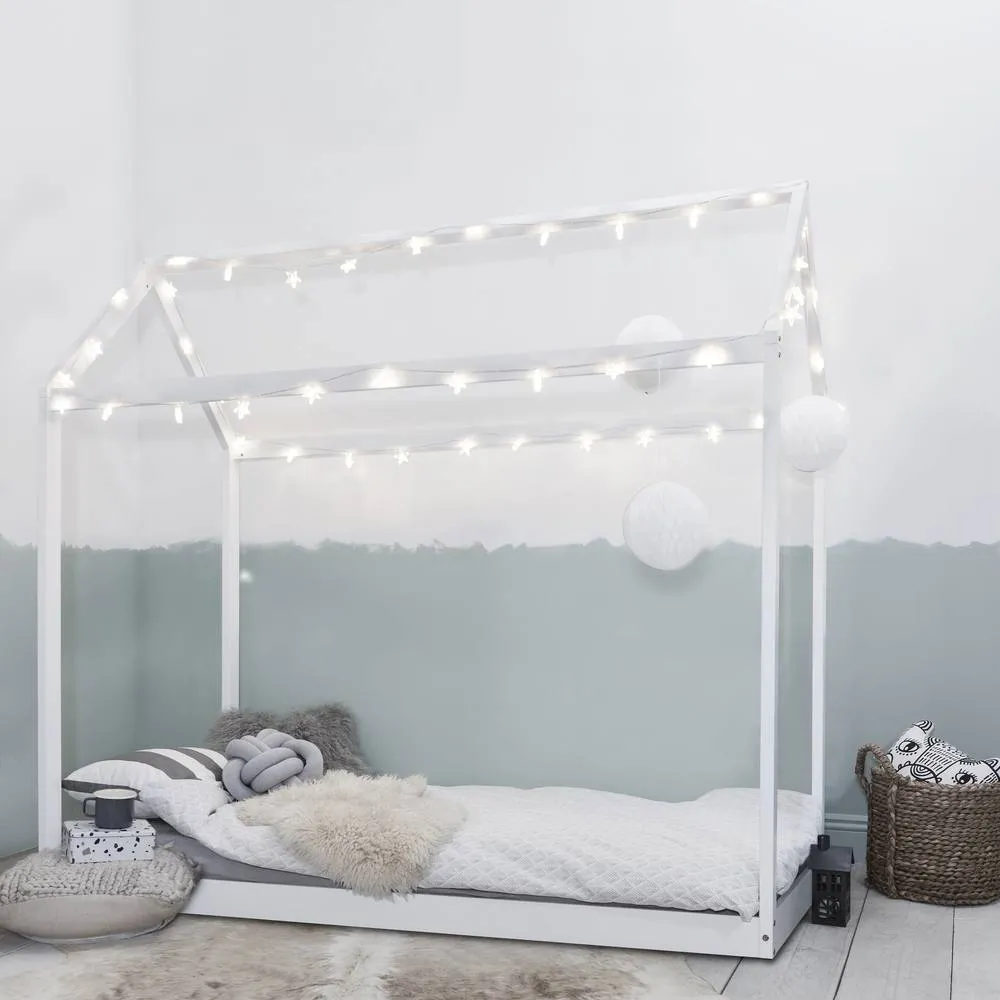 Nöa and Nani Kara Single 4 Poster Bed Frame in White 2