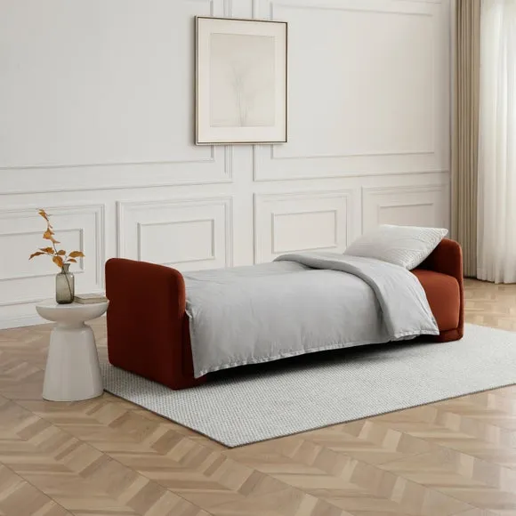 Miko Velvet 3 Seater Clic Clac Single Sofa Bed 2
