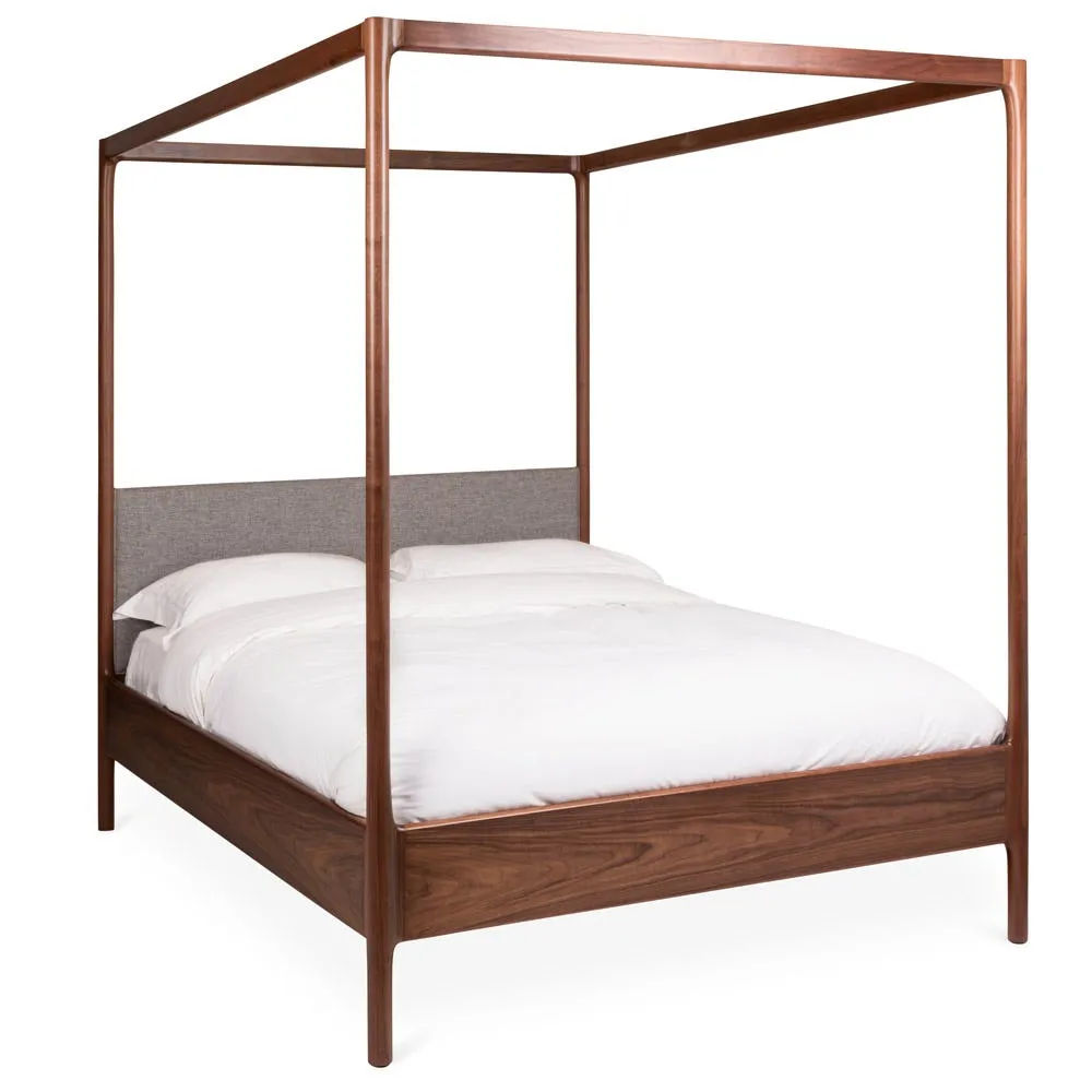 Heal's Marlow 4-Poster King Sized Bed in Walnut 3
