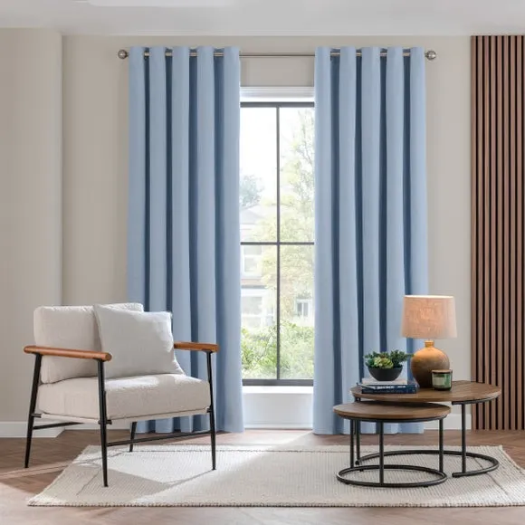 Luna Brushed Eyelet Curtains (Blackout Available) 2