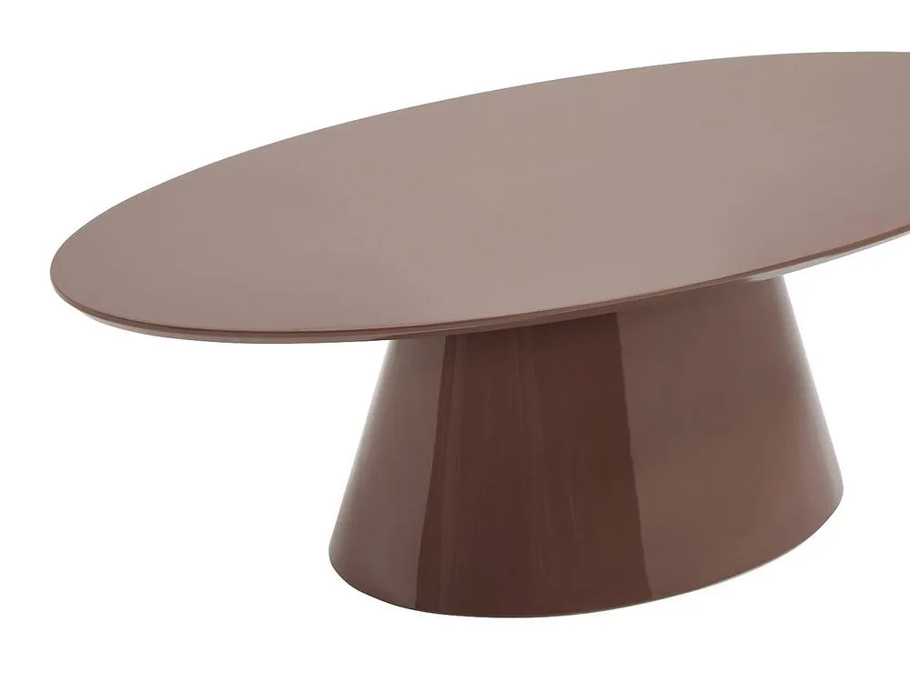 Vente-unique MDF Coffee Table - Lacquered Brown - ANTELADA in Chocolate 6