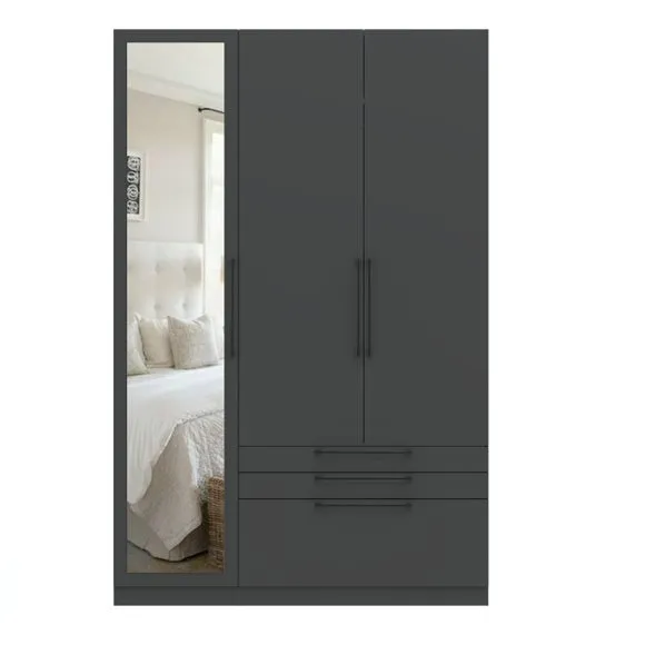 Foster Triple 3 Drawer Wardrobe 3