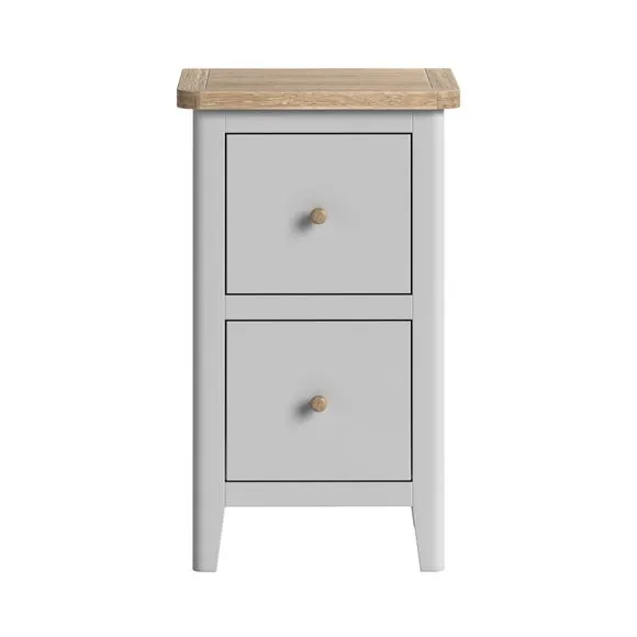 Bromley II 2 Drawer Slim Bedside Table 5