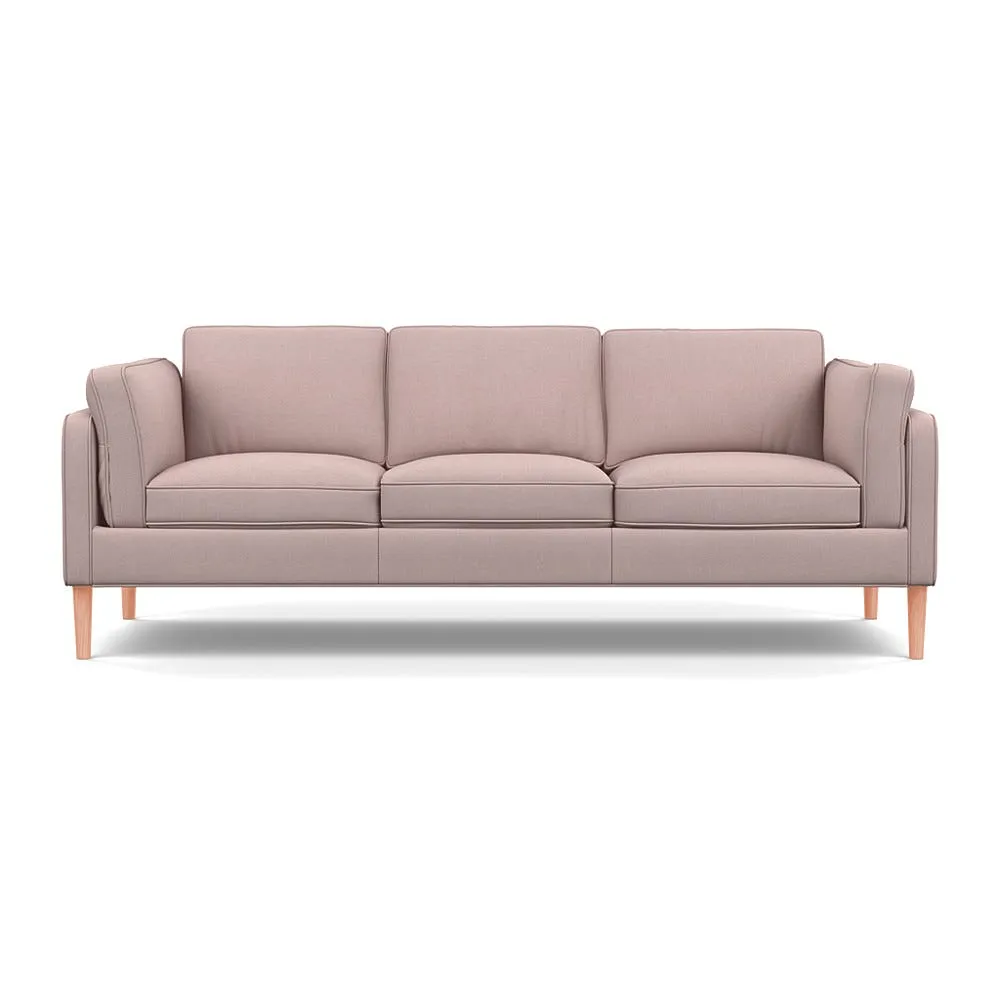 Heal's Sonno 4 Str Sofa Siena Cotton Dusky Pink Natural Feet 1