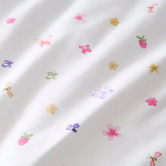 Floral Kitty Cats Quilt Cover & Pillowcase Set 6