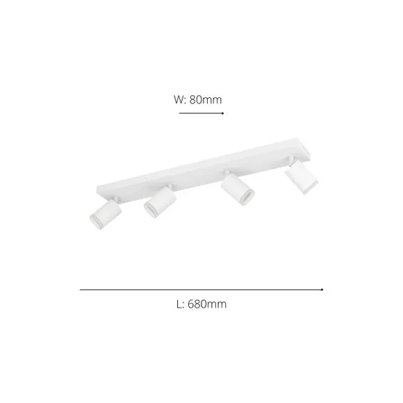 EGLO Melitello-Z Smart Colour Changing LED 4 Light Spotlight 4