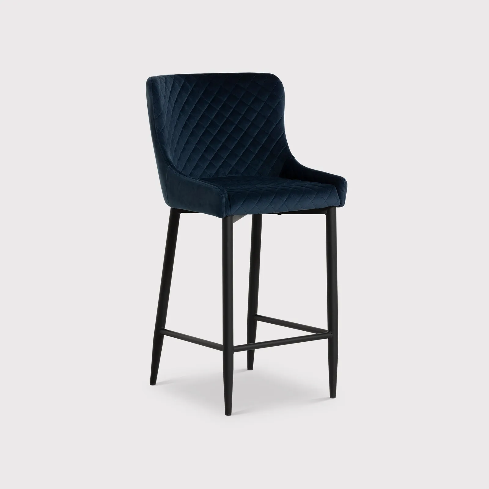 Rivington Counter Stool, Navy Velvet | Barker & Stonehouse 1