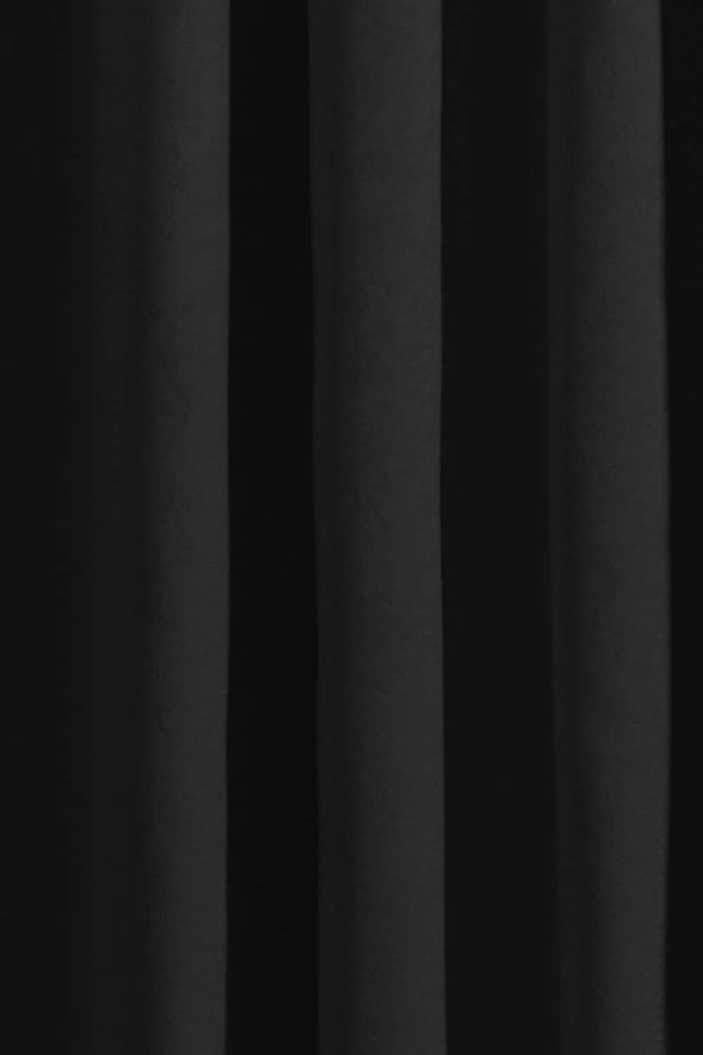 Fusion 'Strata' Dim out woven Eyelet Single Panel Door Curtain in Black 4