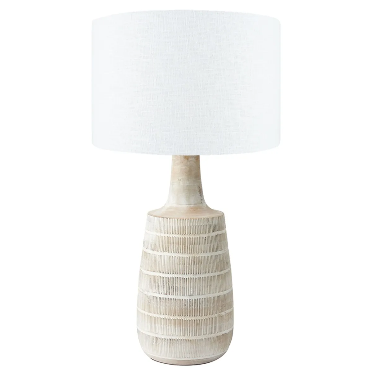 Textured Wood Table Lamp | Barker & Stonehouse