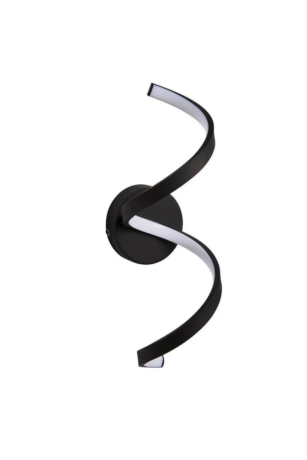 Netlighting Astral Modern Integrated LED Bathroom Wall Light Textured Black Warm White IP44 6