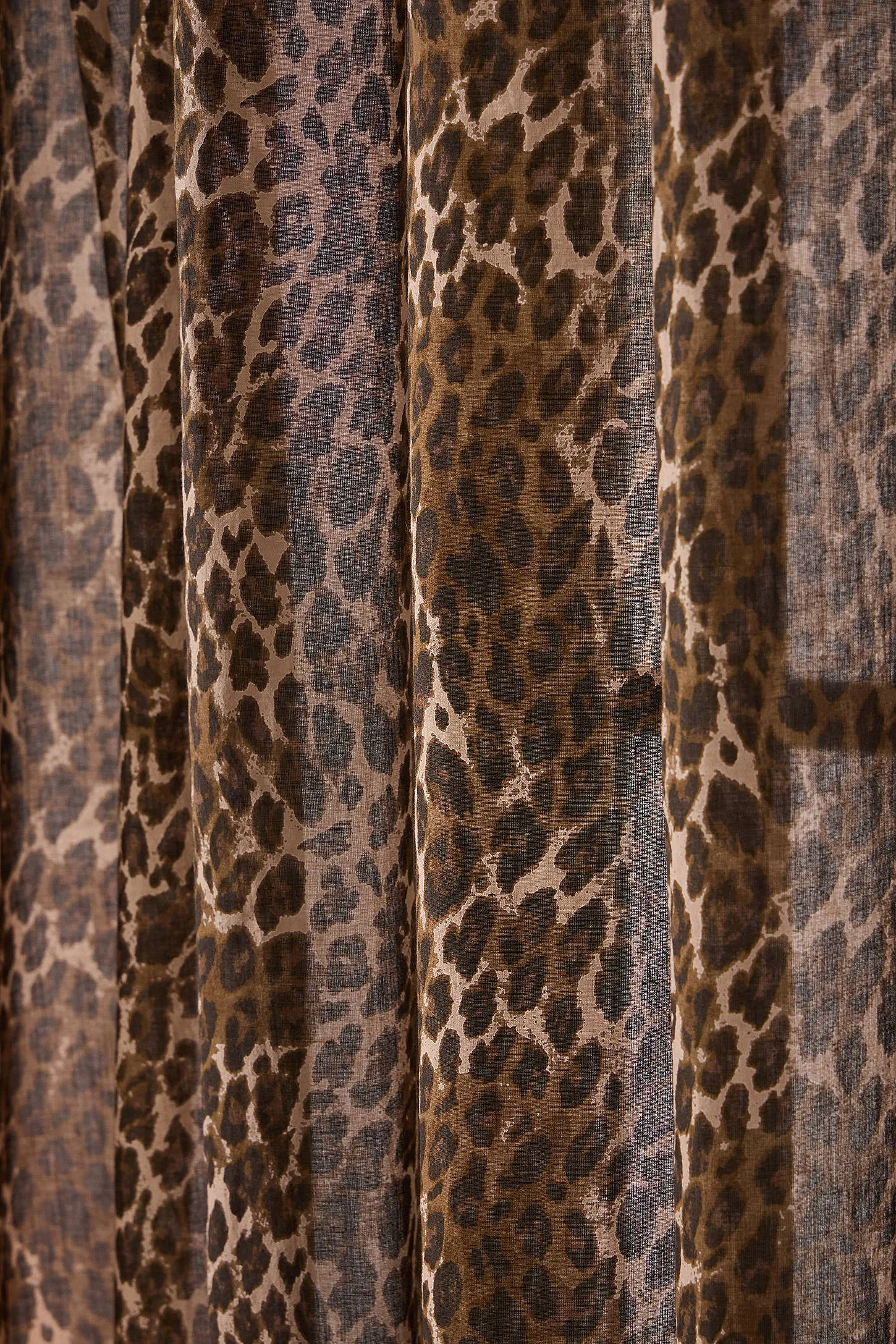 Leopard Print Curtain - Neutral 4