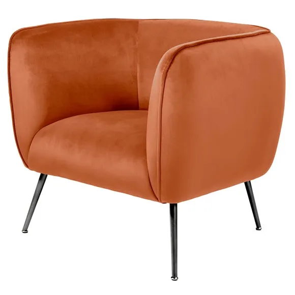 Lucca Velvet Tub Chair 2