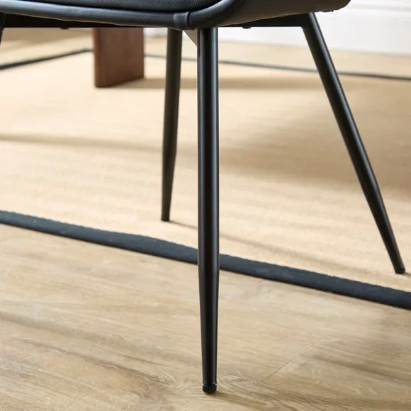Marley Fold Back Chair, Faux Leather 4