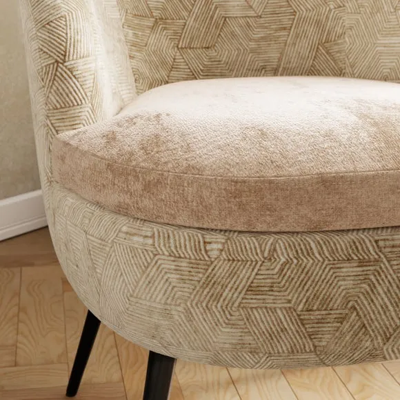 Marcie Luxe Velvet Cocktail Chair 4
