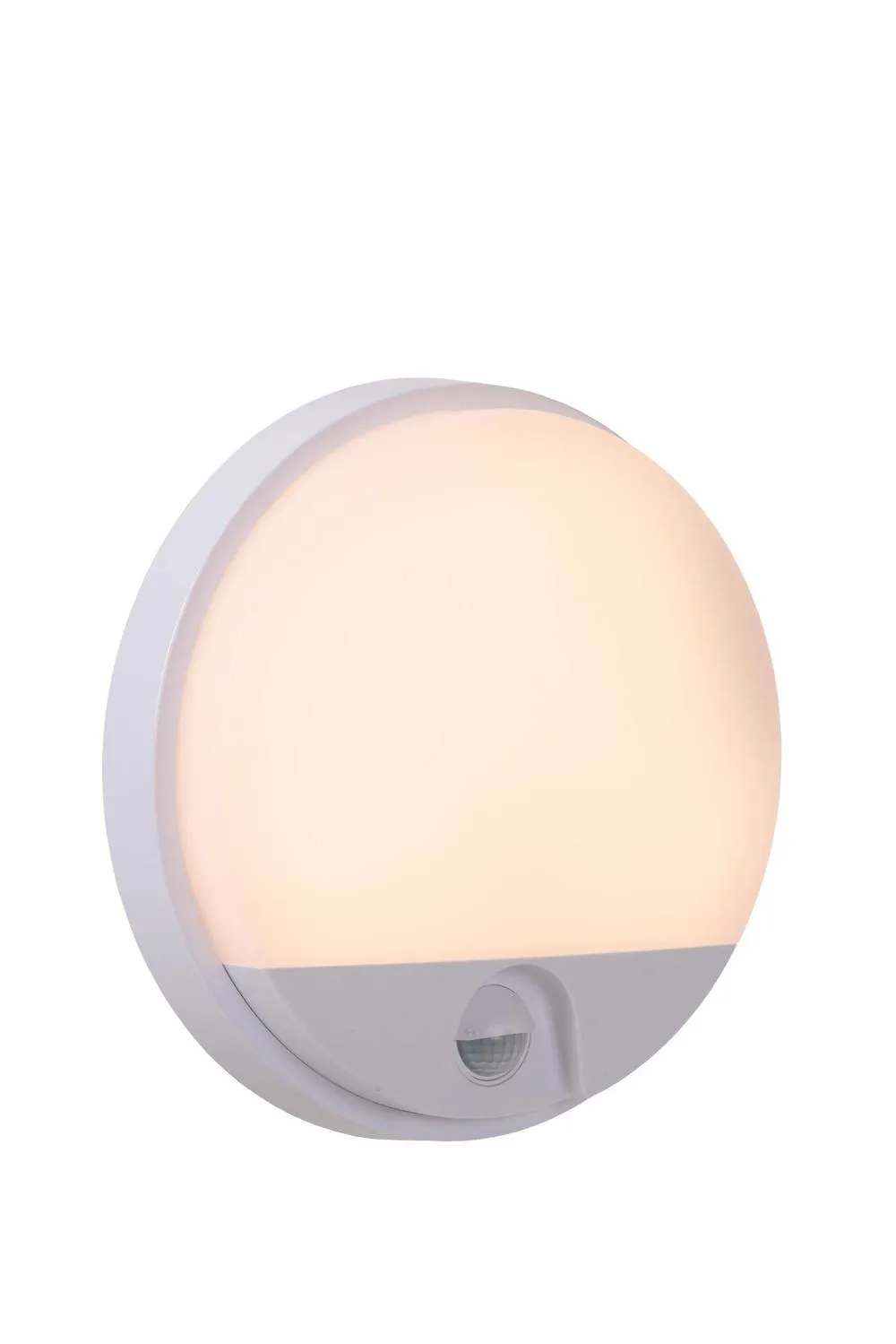 Netlighting Lucide HUPS IR PIR Wall light Outdoor LED 1x10W 3000K IP54 White