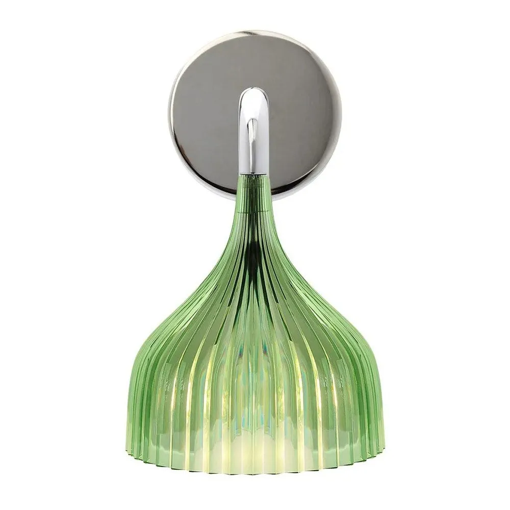 Kartell E' Wall Light Transparent Green 2