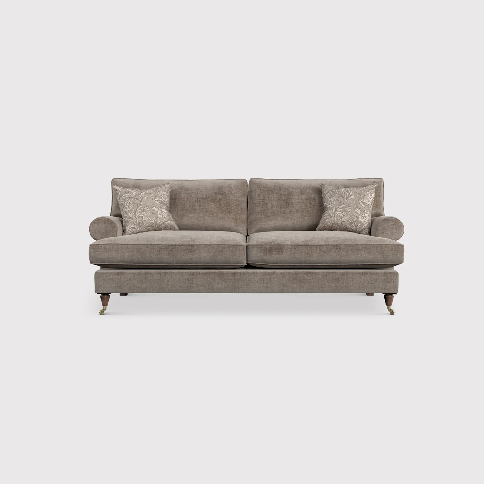 English Heritage Finch Medium Sofa Standard Back, Brown Fabric | Barker & Stonehouse 1