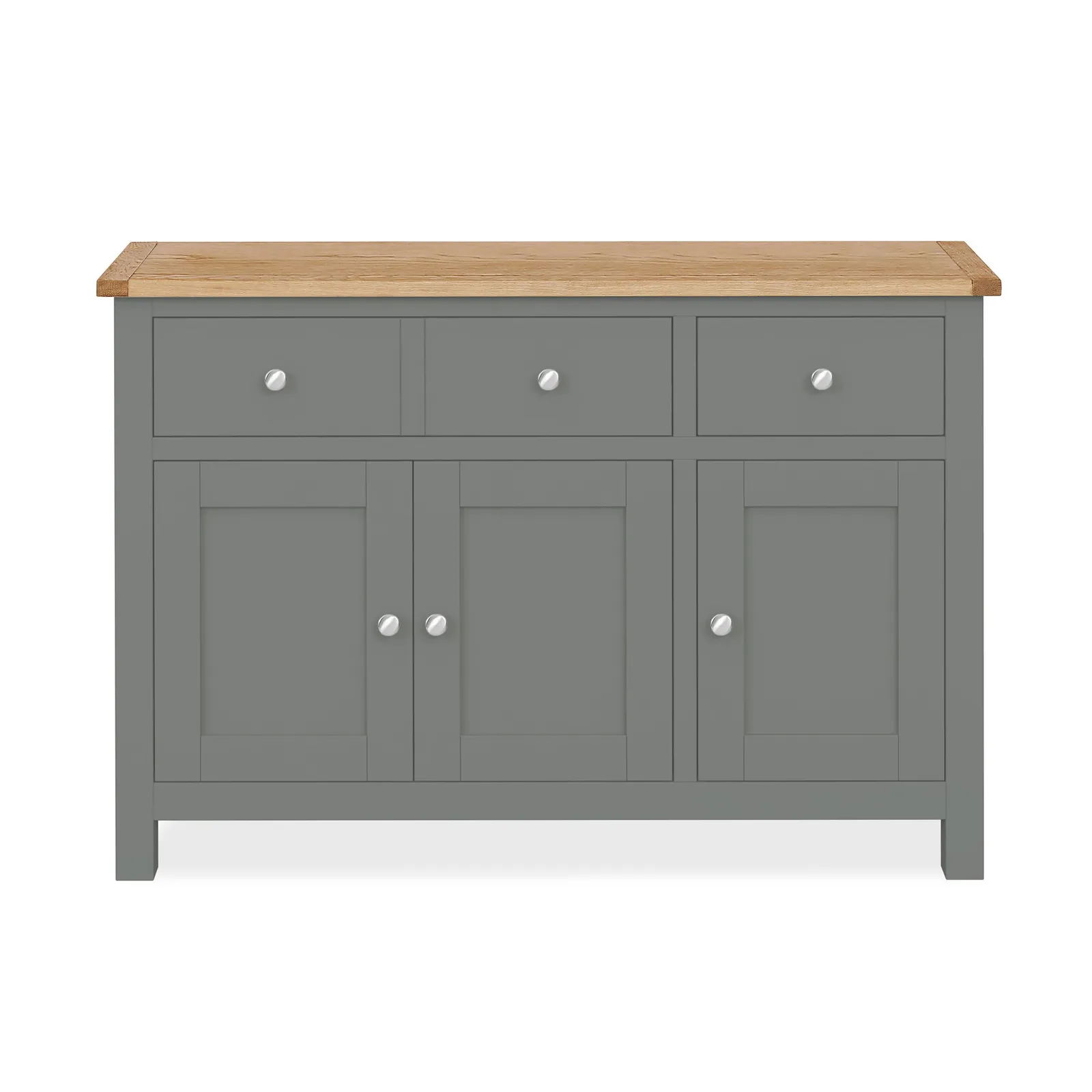 Bromley Slate Large Sideboard Grey and Brown
